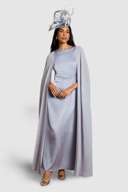 Coast Sleeveless Cape Maxi Dress