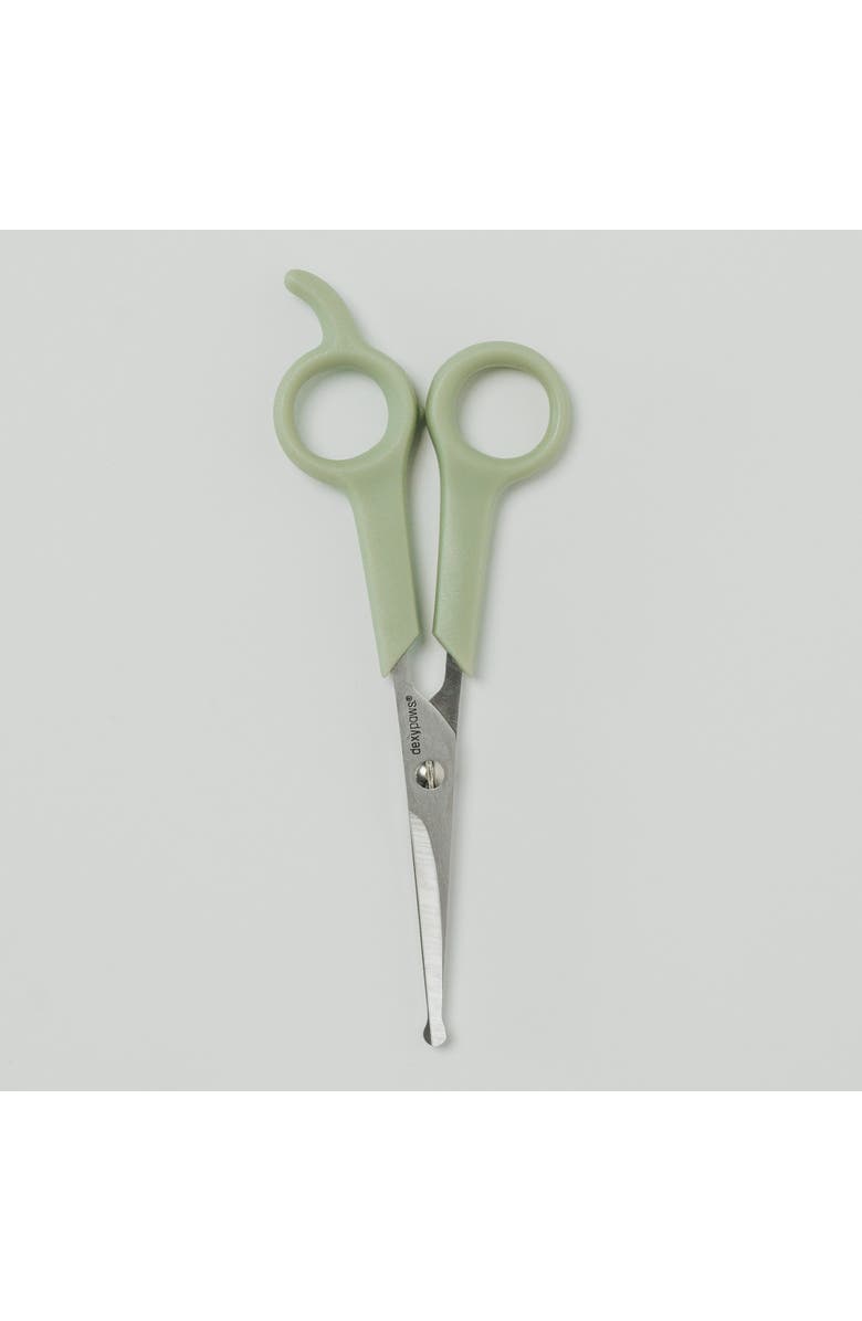 Dexypaws Pet Round Tip Shears, Sage Green, Dog & Cat Grooming Tool, Alternate, color, Green