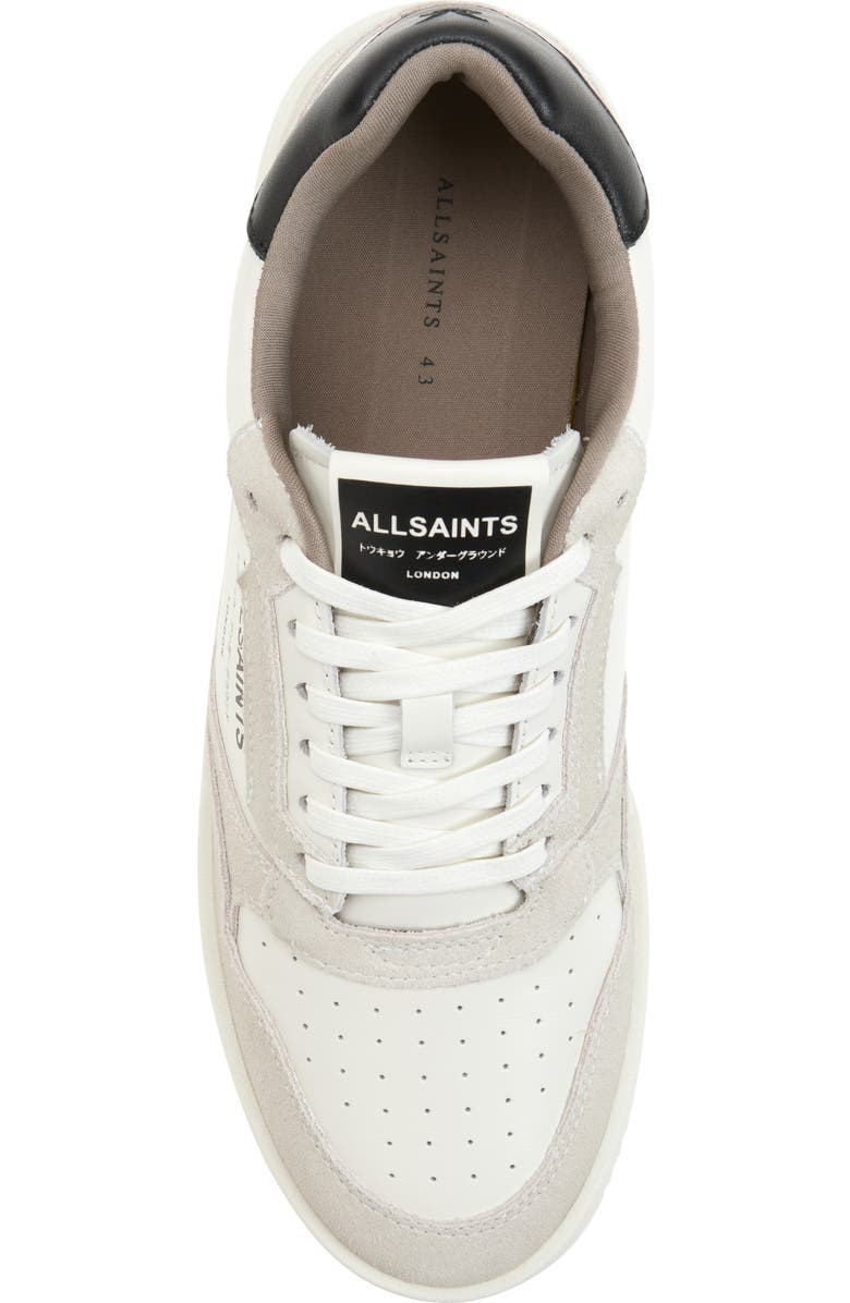 AllSaints REGAN LOW TOP, Alternate, color, Chalk White/Black