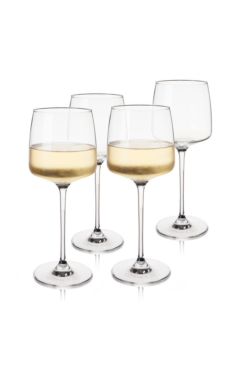 Viski Reserve Julien Crystal Chardonnay Glasses Set of 4, Alternate, color, Clear