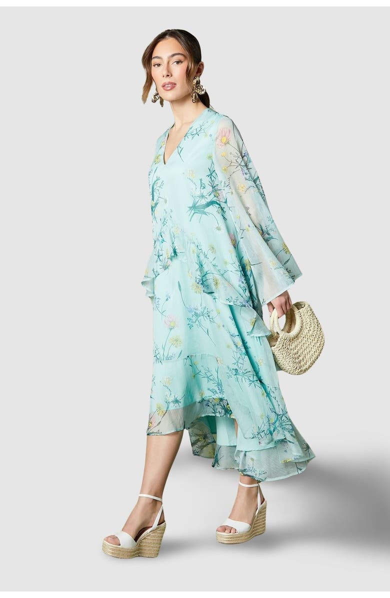 Coast Volume Frill Maxi Dress, Main, color, Sage