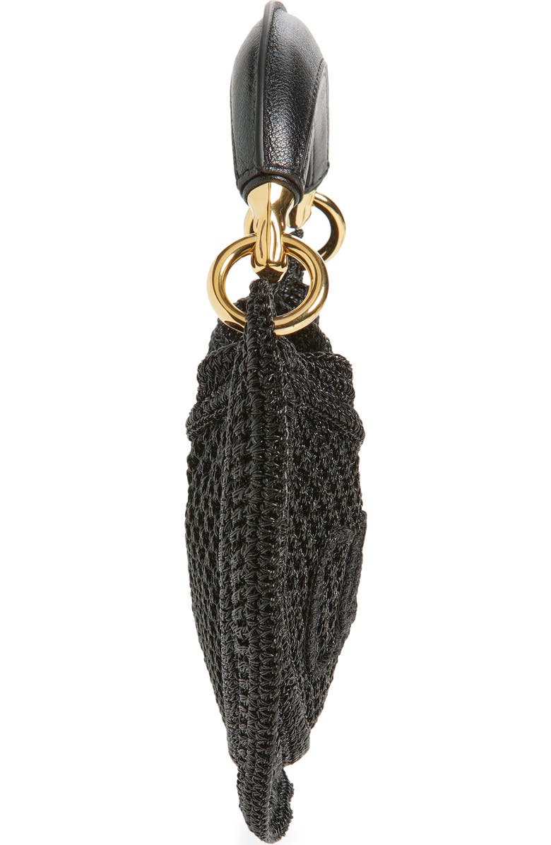 Chloé Summer Banana Raffia Hobo Bag, Alternate, color, Black