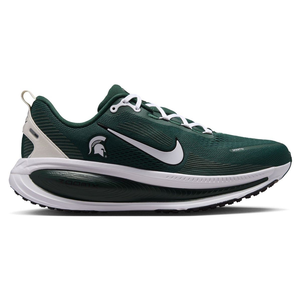Men's Nike Michigan State Spartans Vomero 18 Running Shoes, Alternate, color, Green