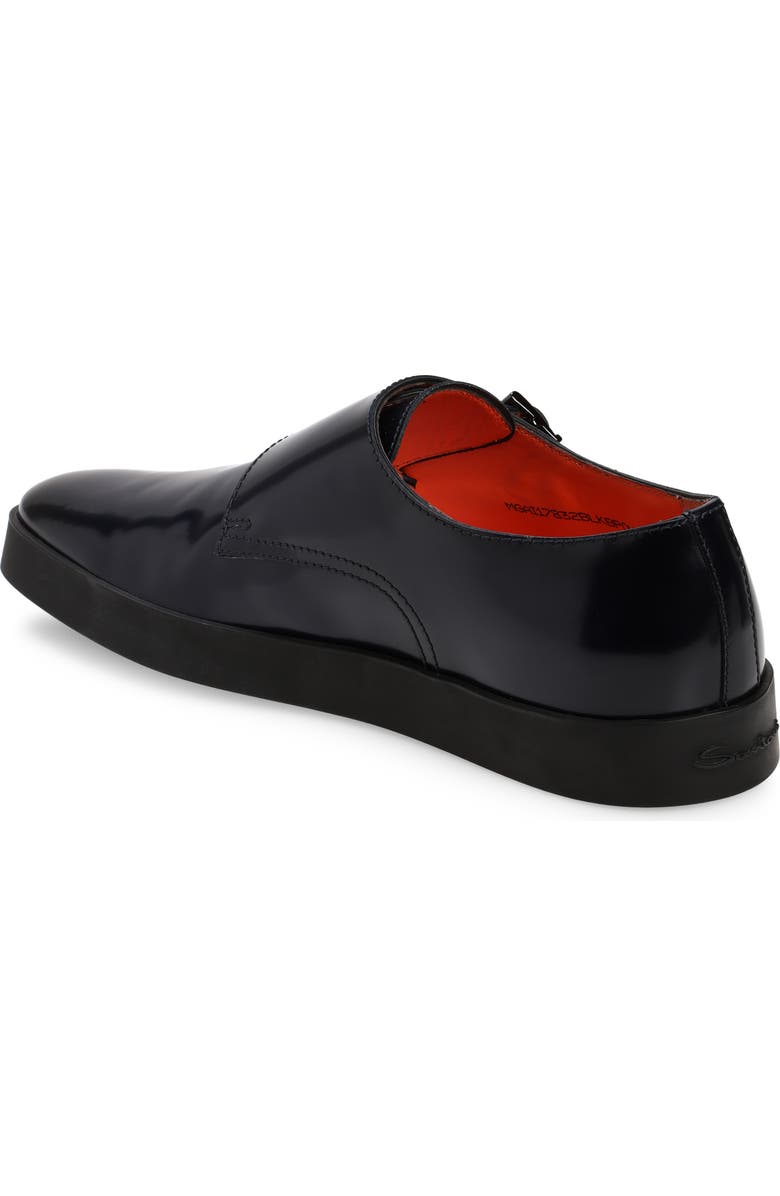 Santoni Monk Strap Sneaker, Alternate, color, Blue