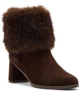 Blondo Hinata Water Resistant Faux Fur Leather Bootie
