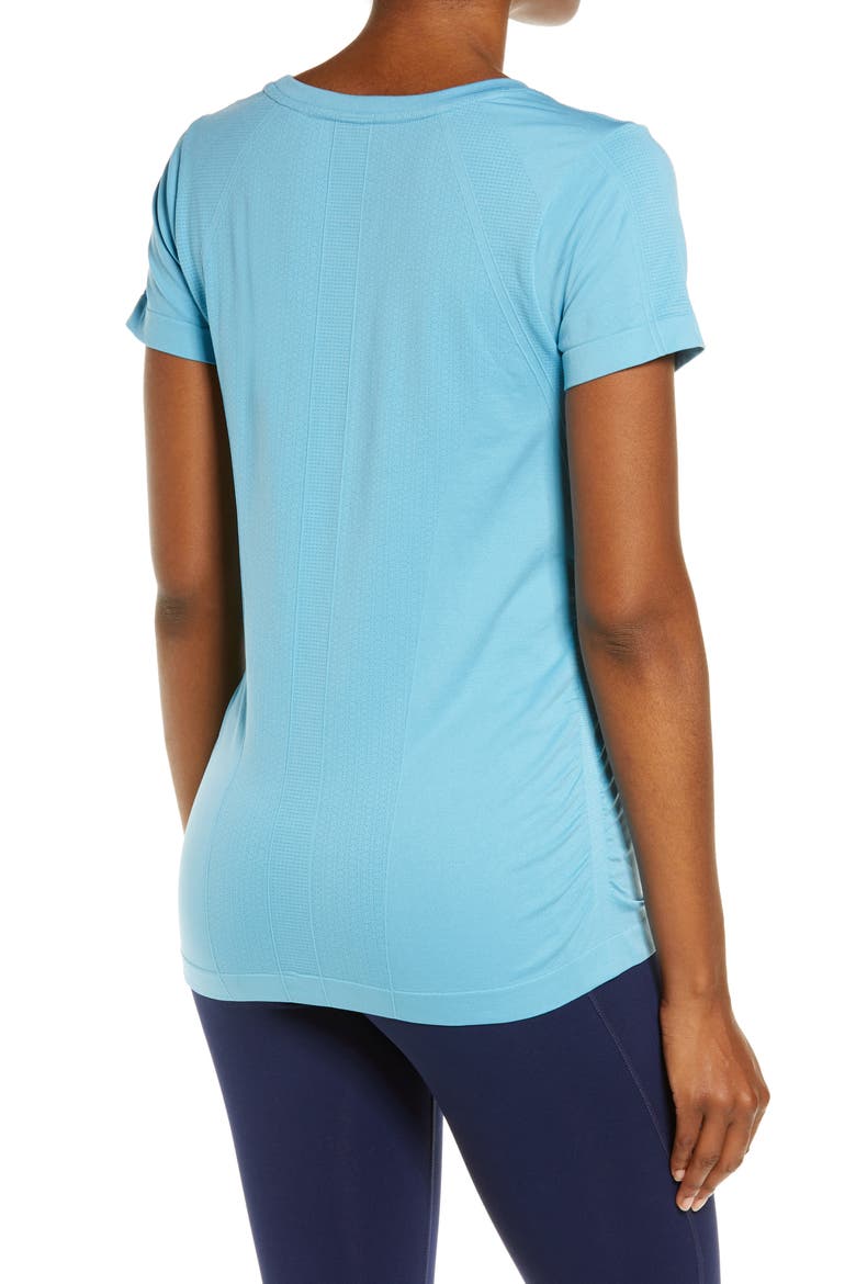 Tempo Seamless T-Shirt, Alternate, color, TEAL DOLPHIN