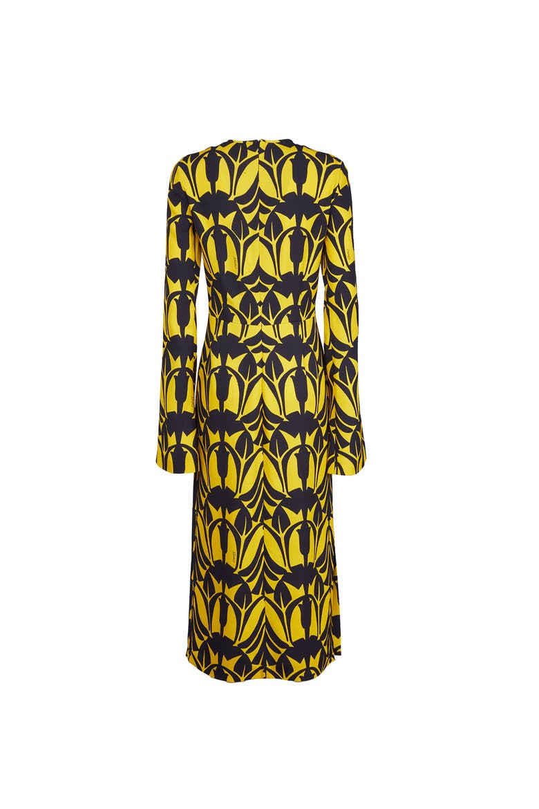Wednesday Dress With Macrame' Papyrus Gold, Alternate, color, Papyrus Gold