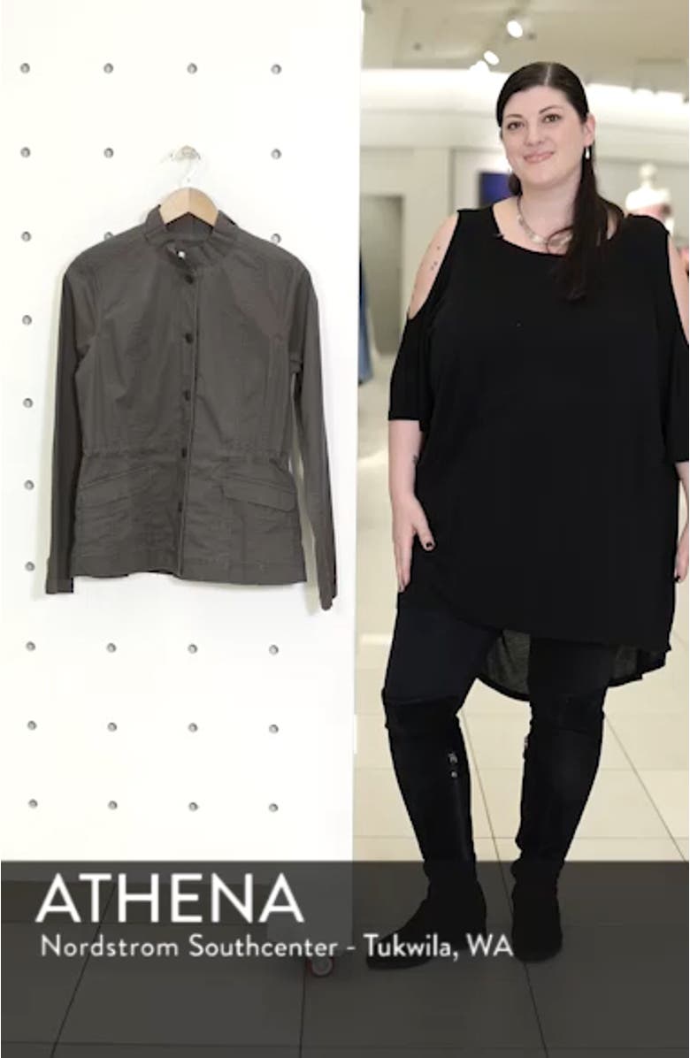 Ruffle Collar Organic Cotton Blend Jacket, sales video thumbnail