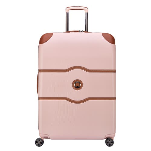 Delsey Paris Chatelet Air 2.0 Checked-large 28 Inch Hardside Luggage With Spinner Wheels In Blush