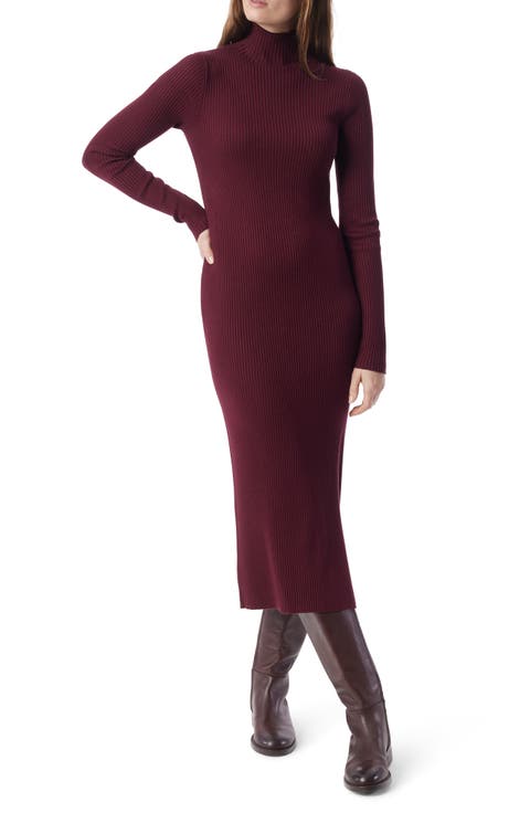 Merritt Easy Long Sleeve Rib Sweater Dress