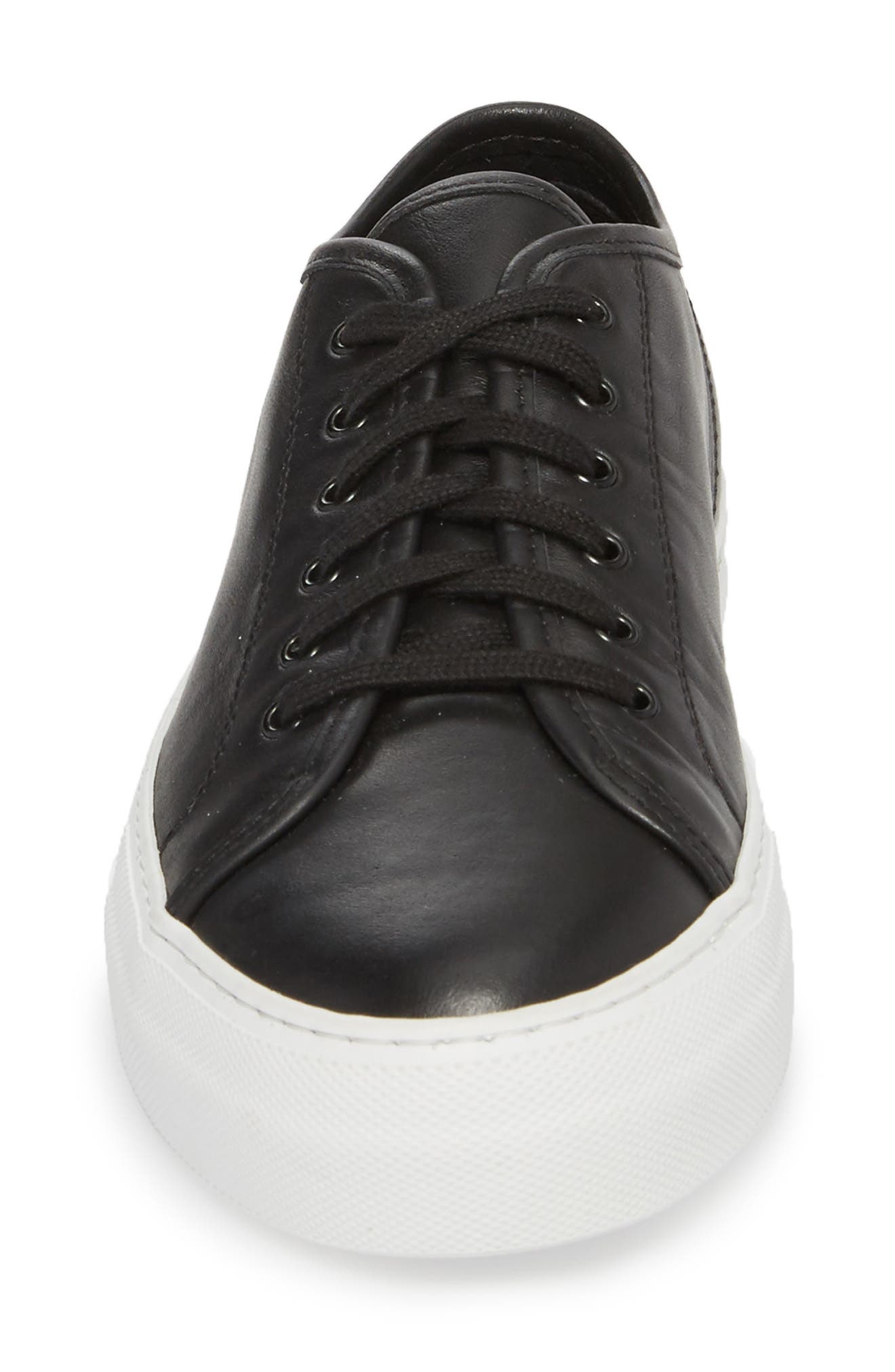 Tournament Low Top Sneaker, Alternate, color, BLACK