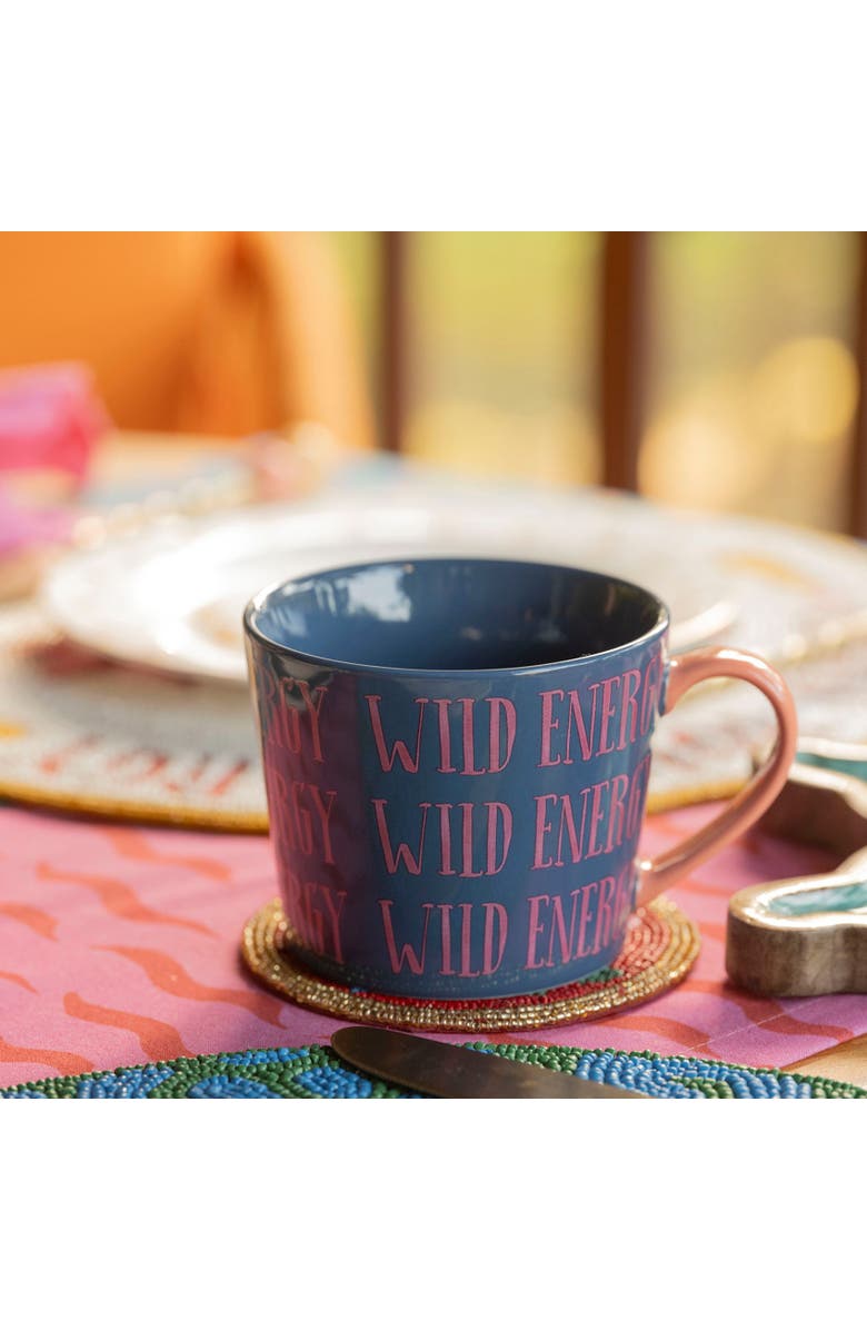 Zsa Zsa Zsu Luohu Porcelain Wild Energy Mug 12 Oz. Set Of 3, Alternate, color, Blue