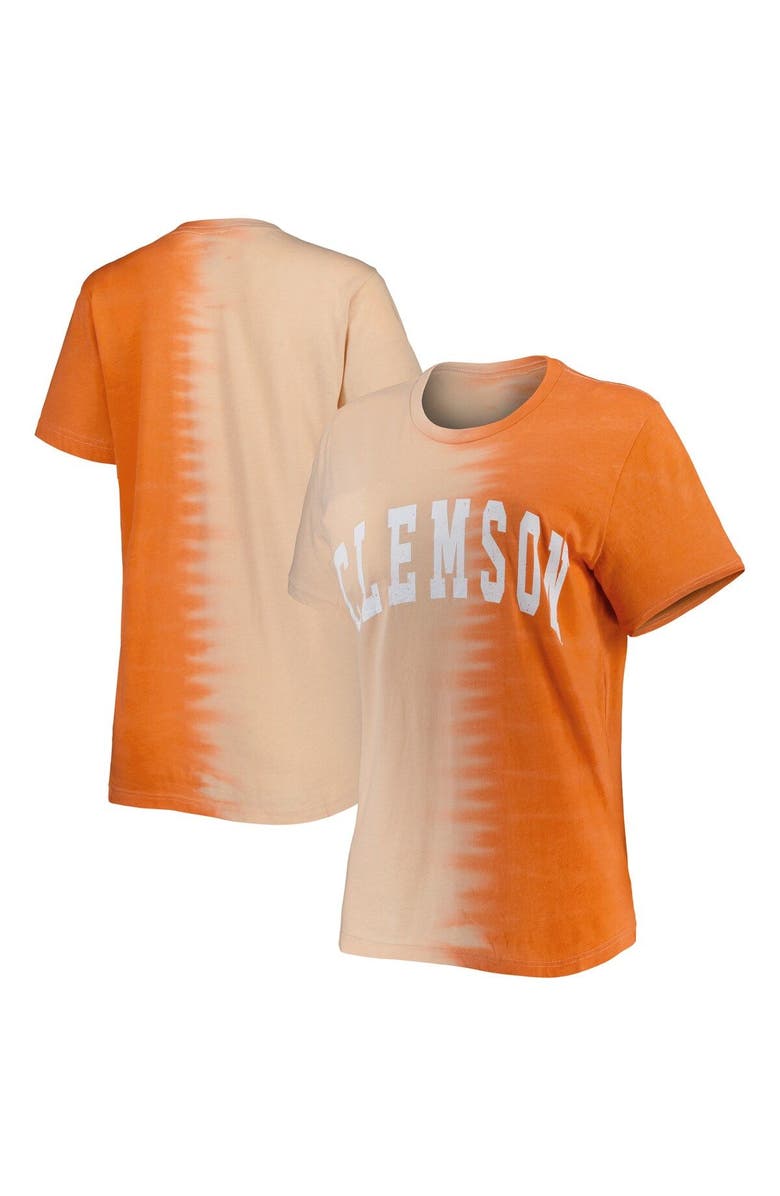 GAMEDAY COUTURE Women's Gameday Couture Orange Clemson Tigers Find Your Groove Split-Dye T-Shirt, Main, color, Orange