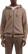 Bugatchi Wool & Cotton Full Zip Hoodie