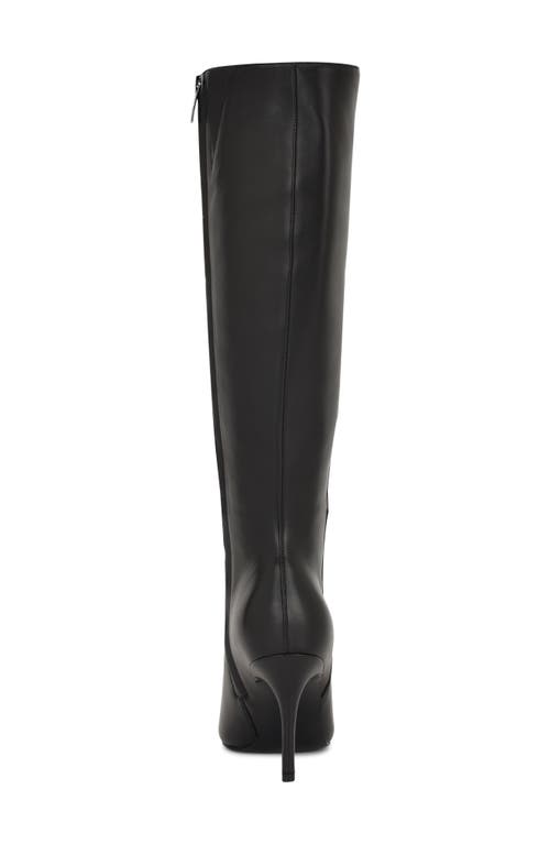 Nine West Gerty Pointed Toe Knee High Boot In Black