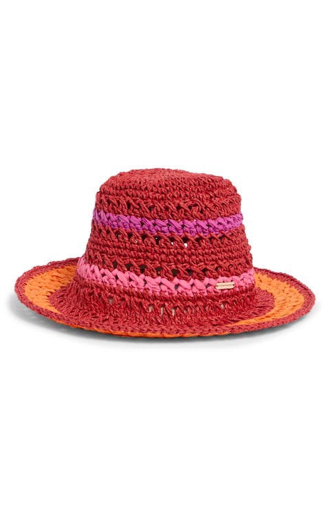 Carly Striped Crochet Bucket Hat