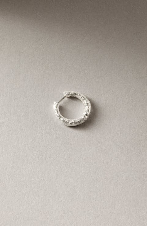 Mid Hoop Silver