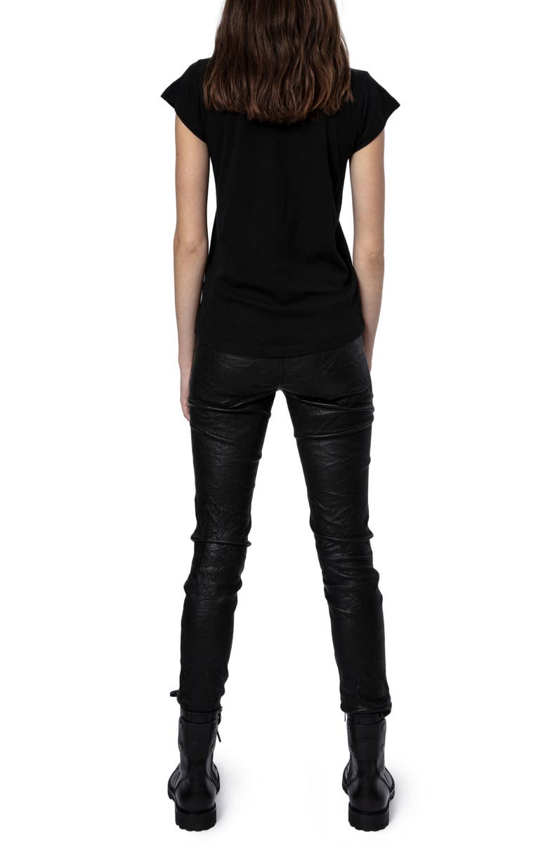 Zadig & Voltaire Camo Skull Cotton & Modal Graphic Tee, Alternate, color,