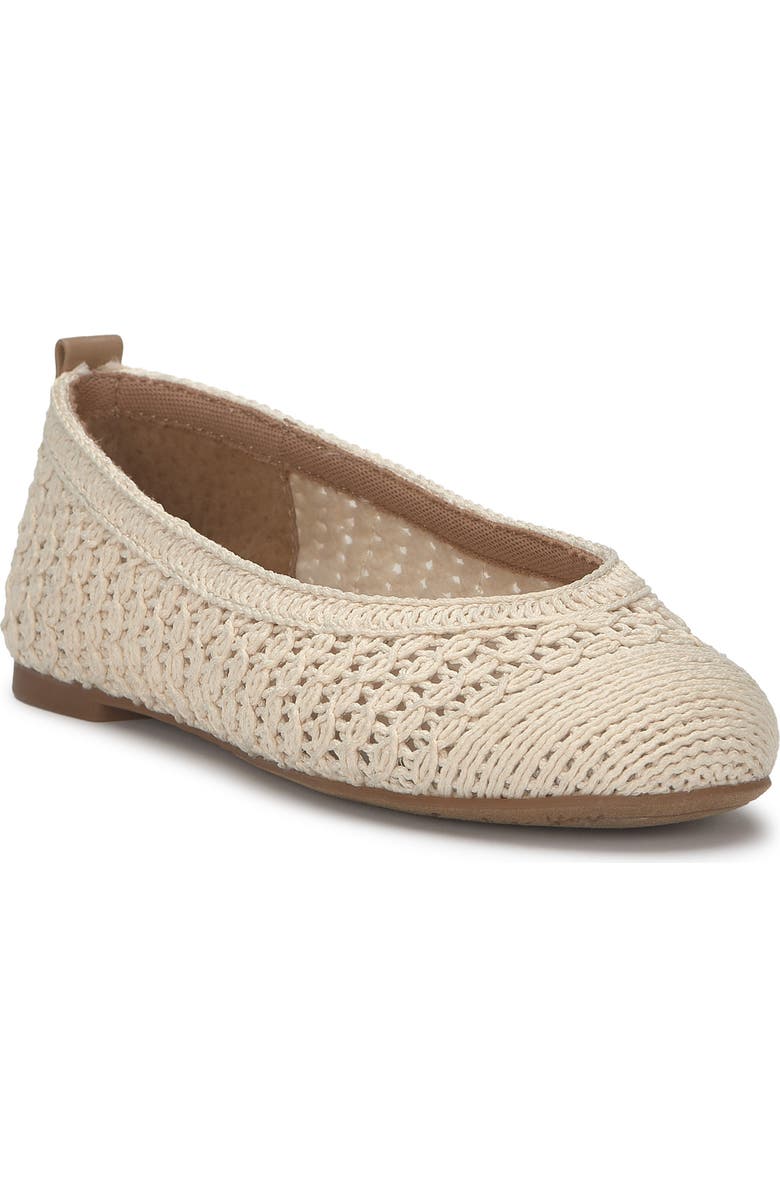 Lucky Brand Emmielu Woven Flat, Main, color, Natural As Swatch Tuscany