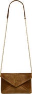 Saint Laurent Small Cassandre Suede Crossbody Bag