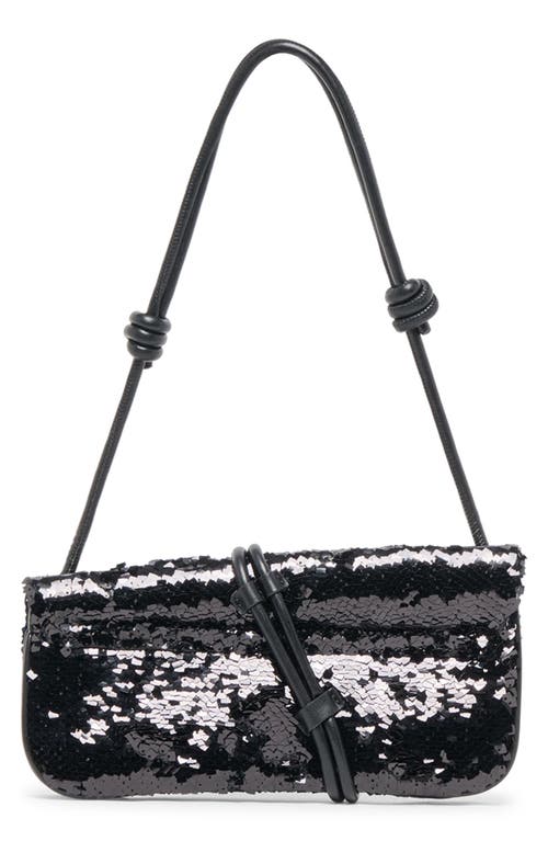 Dolce Vita Alice Sequin Shoulder Bag In Black