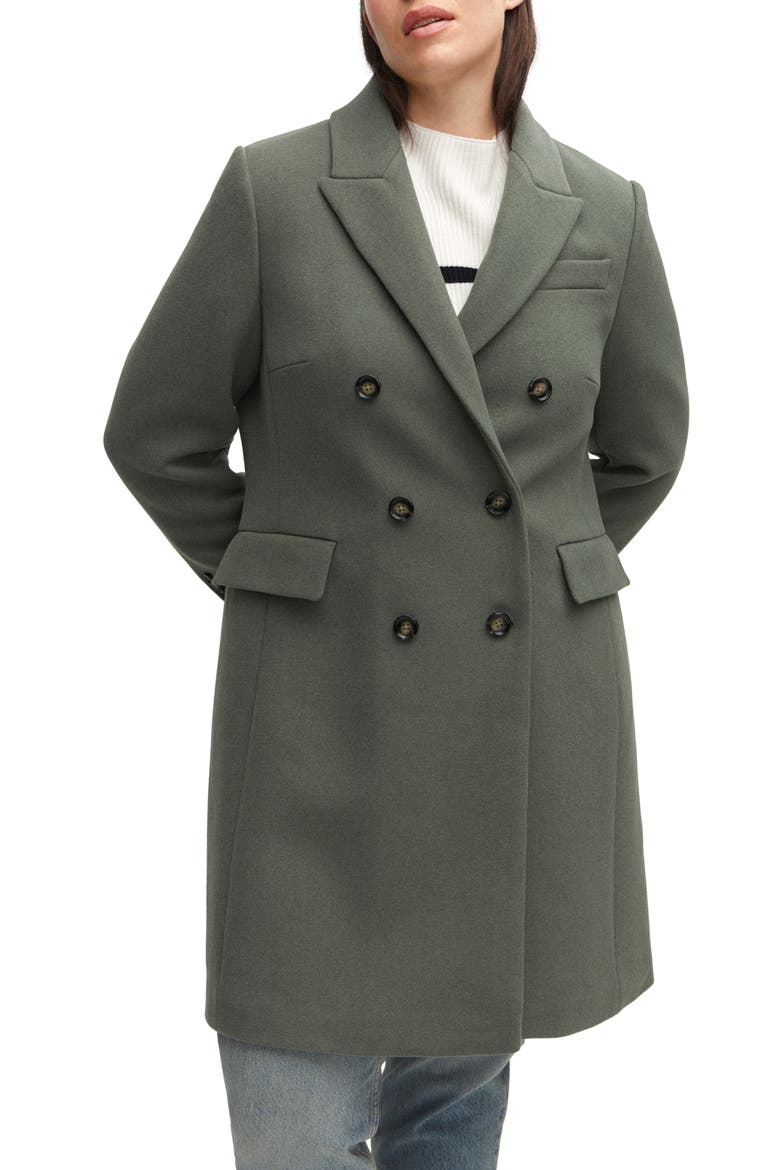 Double Breasted Coat, Main, color, KHAKI