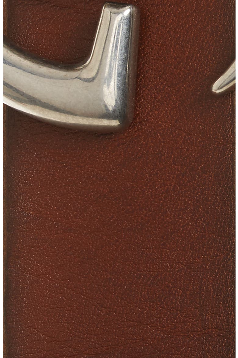Distressed Leather Belt, Alternate, color, LIGHT BROWN