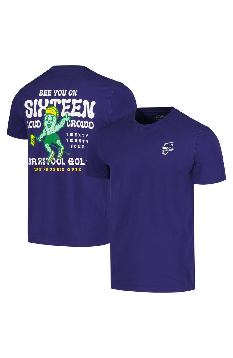 BARSTOOL GOLF Men's Barstool Golf Navy WM Phoenix Open See You On Sixteen Cactus T-Shirt, Alternate, color, Navy