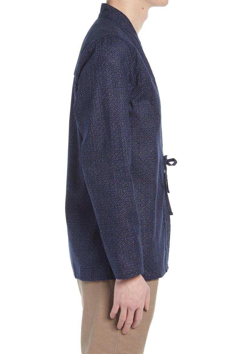 Tie Front Shirt, Alternate, color, BLUE