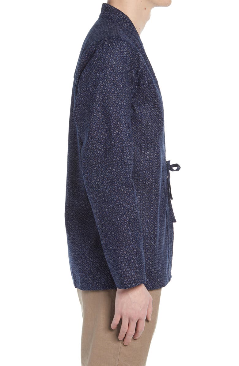 Naked & Famous Denim Tie Front Shirt, Alternate, color, 