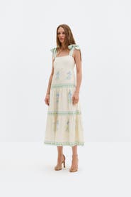 Malina Stefania Midi Dress