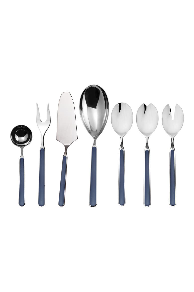 Fantasia 7-Piece Place Serving Set, Main, color, BLUE