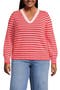  Coral/Ivory Mini Stripe