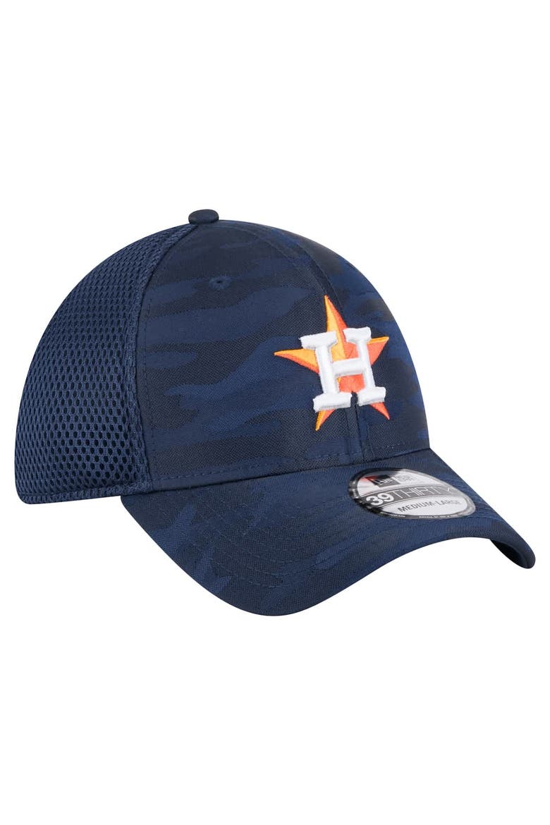 Men's New Era Navy Houston Astros Subtle Camo 39THIRTY Flex Hat, Alternate, color, Navy