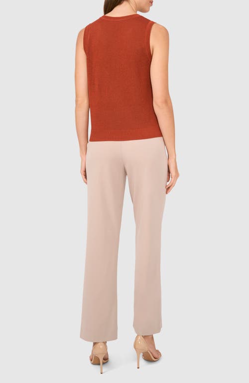 Halogen ® Crewneck Sweater Tank In Brown