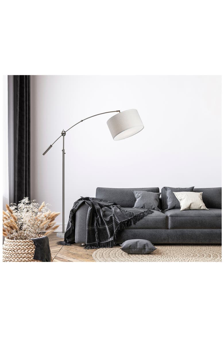 Adler Arc Lamp, Alternate, color, BRUSHED STEEL