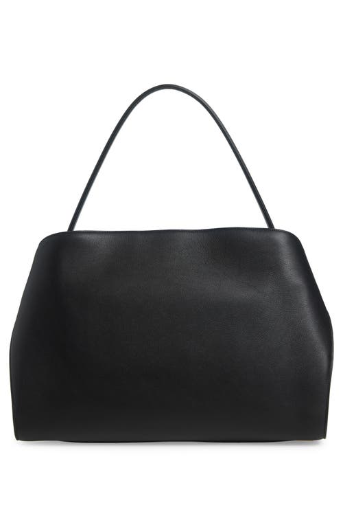 Ferragamo 'hug Soft M' Shoulder Bag In Nero/borgogna