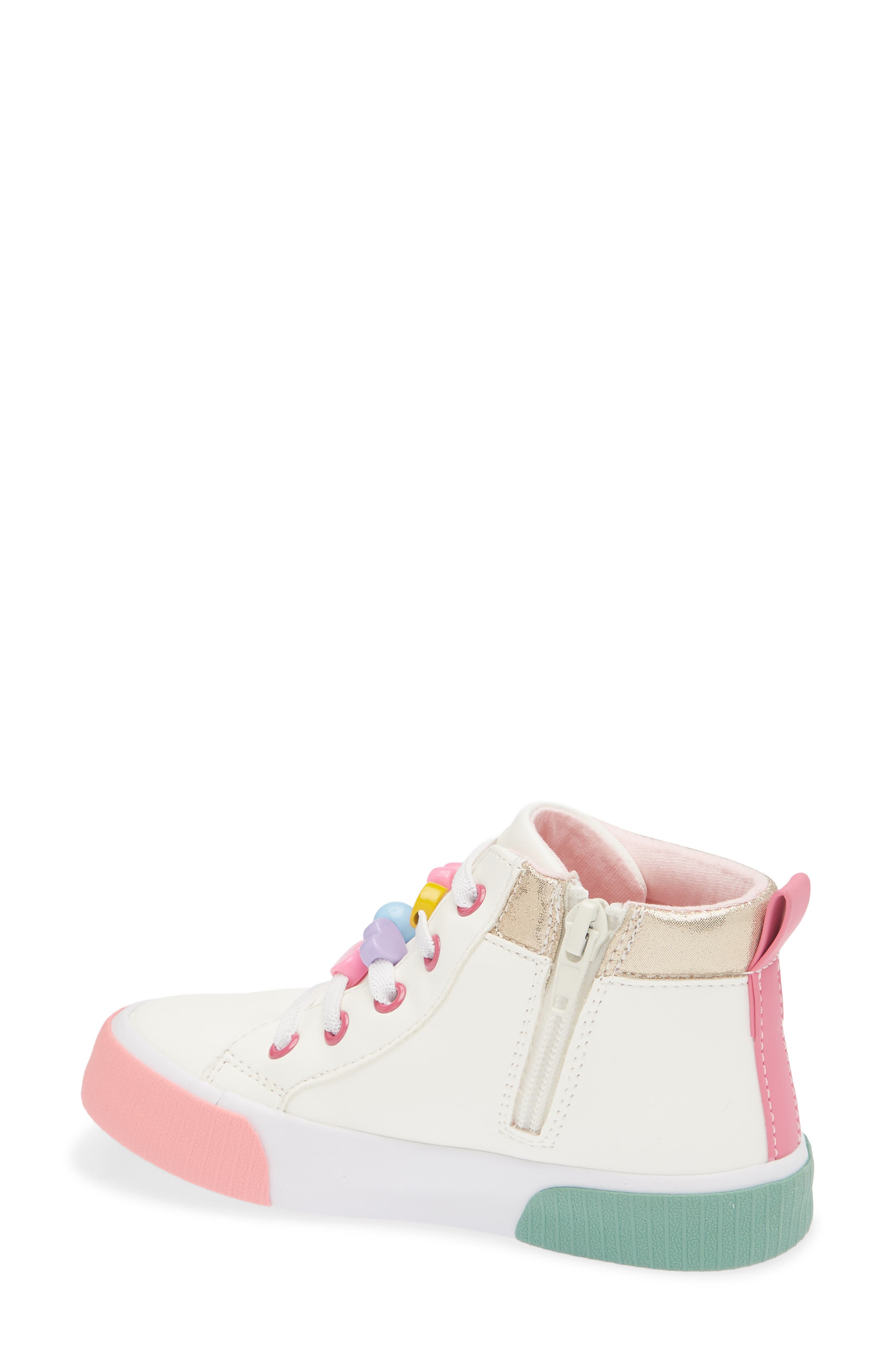 Kids' Friendship Bracelet Sneaker, Alternate, color, WHITE MULTI