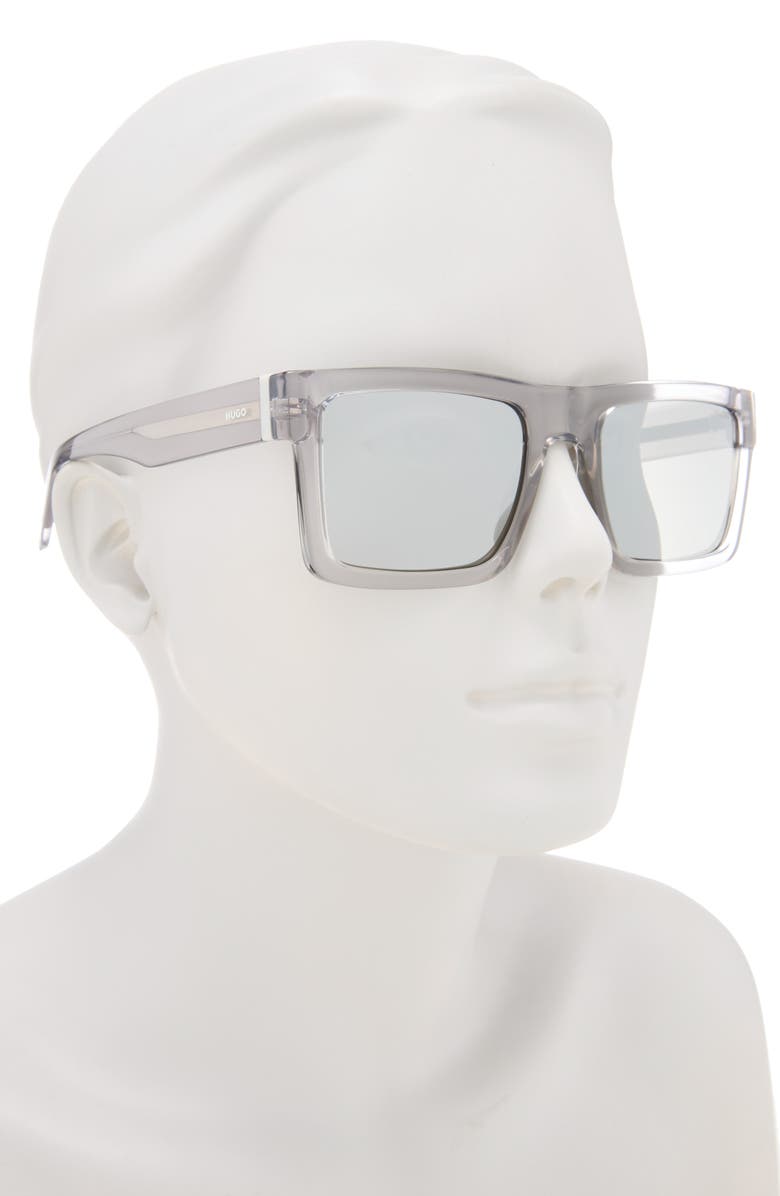 BOSS 55mm Square Sunglasses, Alternate, color, Grey