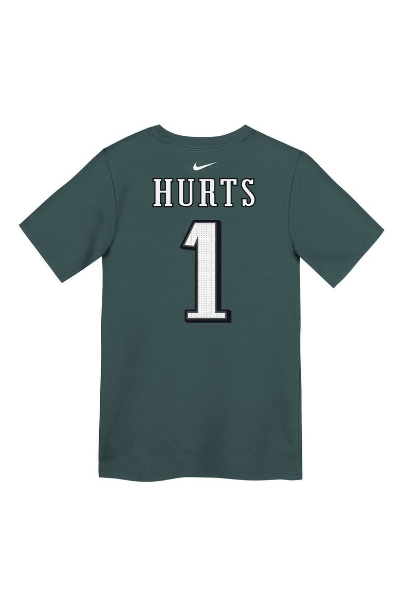 Preschool Nike Jalen Hurts Midnight Green Philadelphia Eagles Player Name & Number T-Shirt, Alternate, color, Green