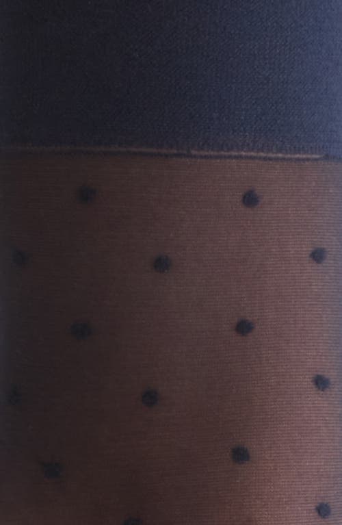 Nordstrom Everyday Sheer Dot Ankle Socks In Blue
