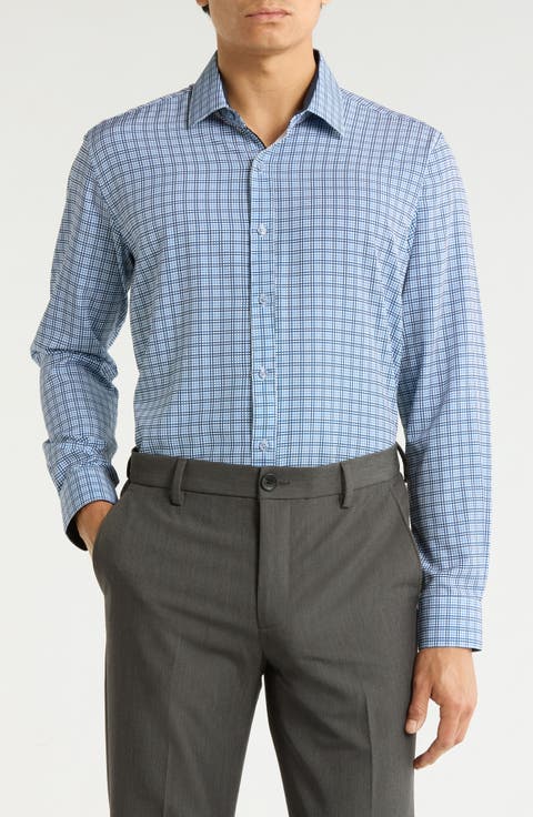 Slim Fit Perfect Stretch Long Sleeve Button Down Shirt