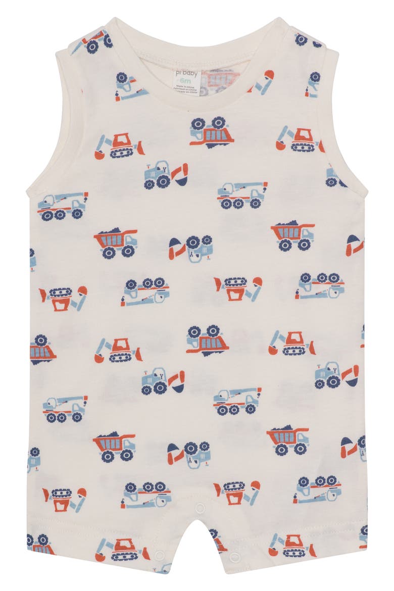 2-Pack Assorted Rompers & Bucket Hat Set, Alternate, color, TRUCKS