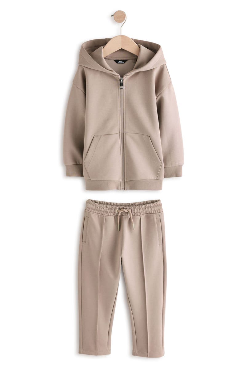 NEXT Kids' Stone Zip Hoodie & Drawstring Pants Set, Main, color,