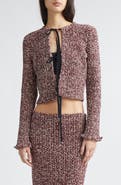 Proenza Schouler Colette Cotton & Linen Popcorn Slub Cardigan