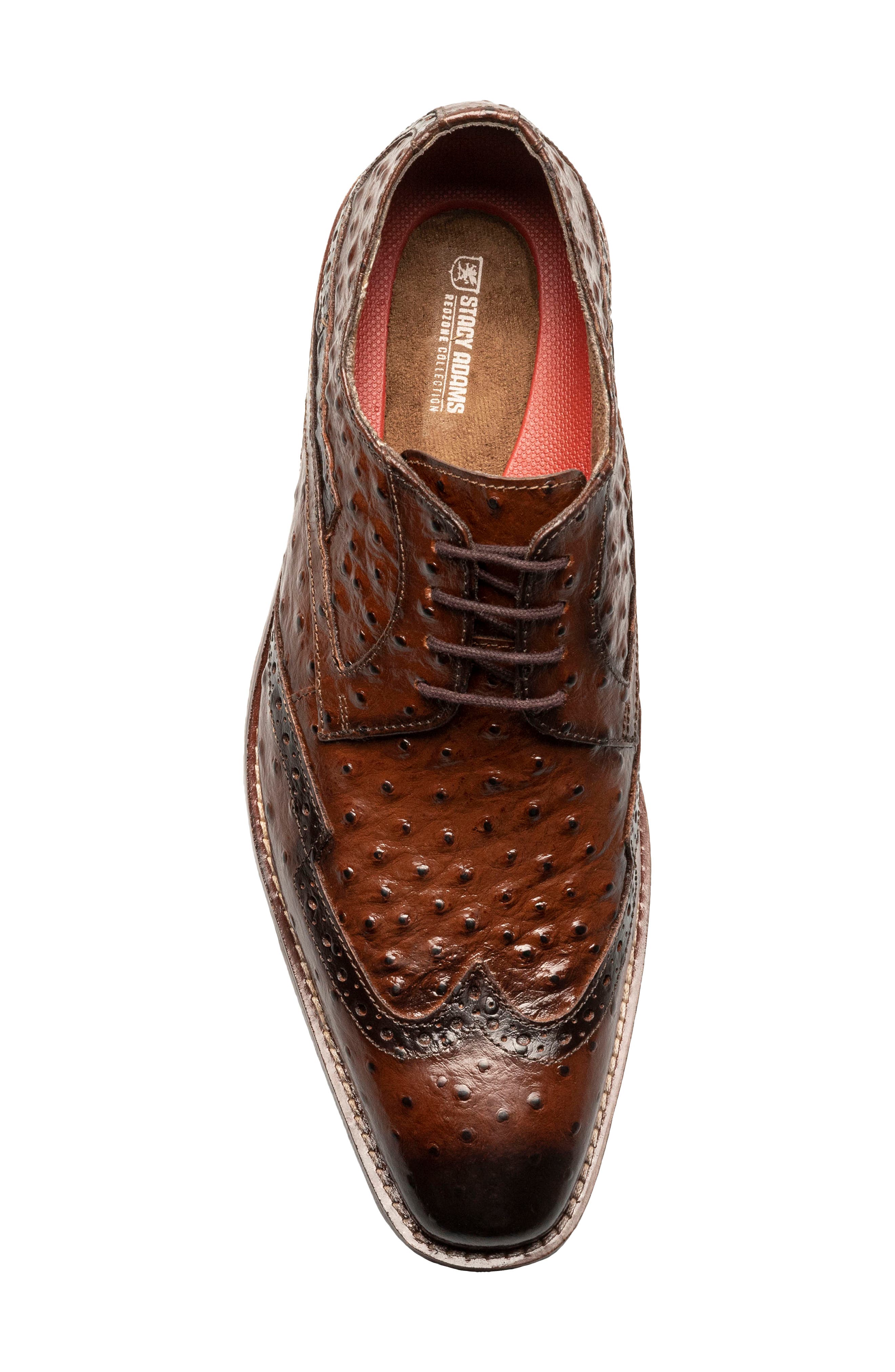 Stacy Adams Gennaro Wingtip Derby, Alternate, color, Cognac