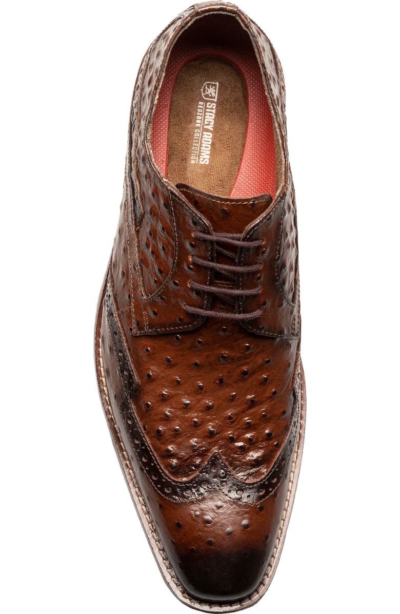 Stacy Adams Gennaro Wingtip Derby, Alternate, color, Cognac