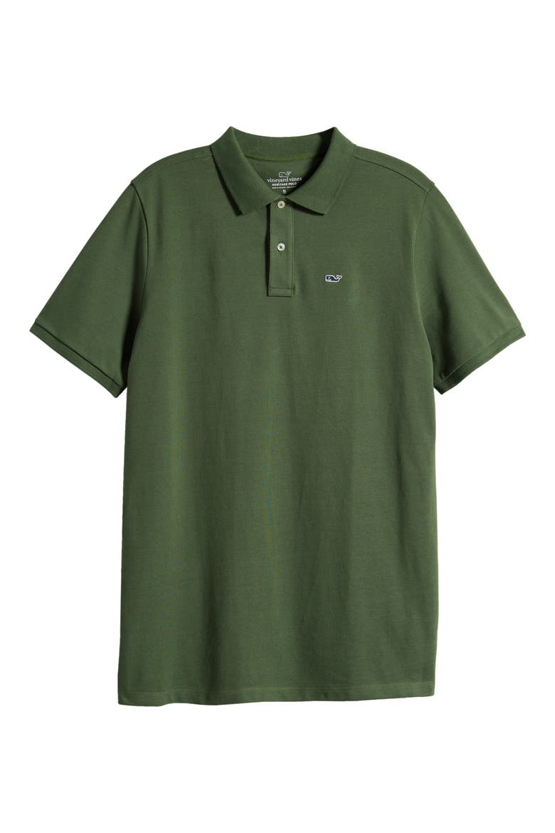 Kids' Heritage Cotton Piqué Polo, Main, color, CYPRESS