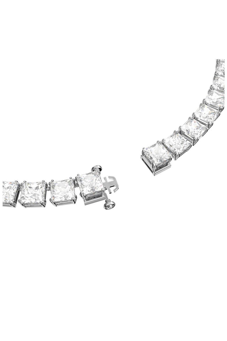 Matrix Swarovski Crystal Collar Necklace, Alternate, color, SILVER / CLEAR CRYSTAL
