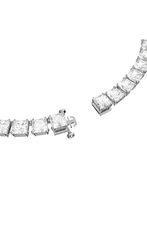 Swarovski Matrix Swarokski Crystal Collar Necklace In Silver